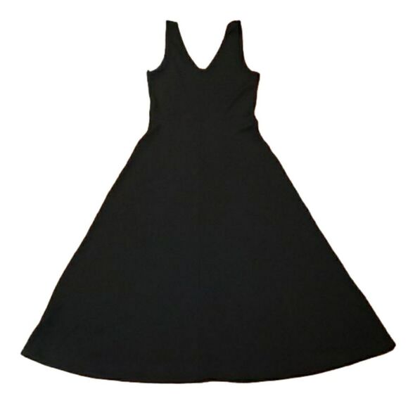 Treasure & Bond Womens Sleeveless Black Ribbed Midi Dress Size Small NWOT - Picture 2 of 5